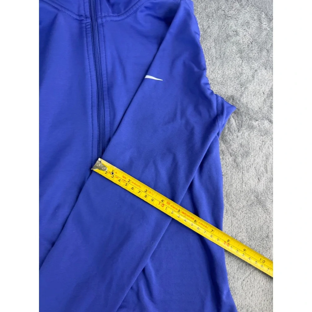 Nike Purple Blue Dri-Fit Compression Quarter Zip Pullover Top Running Workout XS